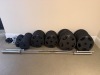 60 x Eleiko Vulcano Olympic Disc/Plate Weights & 2 x Eliko 20kg Barbells to Include: 20 x 20kg / 20 x 10kg / 18 x 5kg / 6 x 2.5kg / 6 x 1.25kg / 4 x 1.25kg Steel / 3 x 0.5kg Steel & 8 x Magnetic Bear Grips.