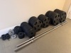 60 x Eleiko Vulcano Olympic Disc/Plate Weights & 2 x Eliko 20kg Barbells to Include: 20 x 20kg / 20 x 10kg / 18 x 5kg / 6 x 2.5kg / 6 x 1.25kg / 4 x 1.25kg Steel / 3 x 0.5kg Steel & 8 x Magnetic Bear Grips. - 2