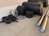 60 x Eleiko Vulcano Olympic Disc/Plate Weights & 2 x Eliko 20kg Barbells to Include: 20 x 20kg / 20 x 10kg / 18 x 5kg / 6 x 2.5kg / 6 x 1.25kg / 4 x 1.25kg Steel / 3 x 0.5kg Steel & 8 x Magnetic Bear Grips. - 3