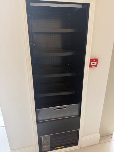 Frost-Tech Self Help Display Chiller with Nightblind, Model BD60-60FG. NOTE: requires surround dismantled to remove.