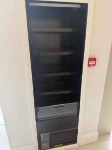 Frost-Tech Self Help Display Chiller with Nightblind, Model BD60-60FG. NOTE: requires surround dismantled to remove.