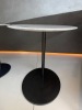 2 x Camerich Pebble Side Tables, Carrera Marble on Black Painted Metal Base. Size H52 x 455 x 60cm. - 3