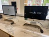 2 x Apple 24" iMac's, Model A1418. Mac OS Ventura 13, 2.3GHz Dual-Core Intel Core i5, Intel Iris Plus Graphics 640 1536MB, 8GB Memory. Comes with Power Supply & Wireless Keyboards.
