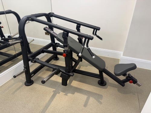 Atlantis P-443, Incline Plate Loaded Chest Press, S/N 96581.