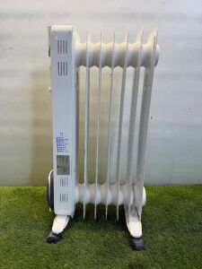 3 x Heaters to Include: 1 x Toolstation Convector Heater with 24hr Timer, Model DL01 Timer, 2 x Kingfisher Oil Filled Electric Heater, Model CYBL20-9 & Model CYBL20-7.