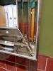 Large Silver Bevel Edged Faceted Framed Mirror, Size 115 x 186cm. - 3