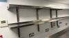 Pair of Stainless Steel Shelves with 6 Brackets, Size 140 x 30cm.