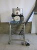 Formatic R-Series Burger Machine, Model R2200, S/N 25/01/021 on Mobile Stainless Steel Stand. Comes with Foot Pedal & 3 x Drum 100mm Retail 360.