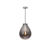 Impex Lighting 1lt Small Smoke Ceiling Light, Product Code PG04/01/S/SMK, 1 x E27 Bulb. Size Dia 30cm x H40cm, Weight 2.1kg. RRP &pound;190.00.