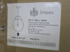 Impex Lighting 1lt Small Smoke Ceiling Light, Product Code PG04/01/S/SMK, 1 x E27 Bulb. Size Dia 30cm x H40cm, Weight 2.1kg. RRP &pound;190.00. - 3