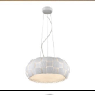 Impex Lighting Ceiling Light Pendant 4 Ceiling Light, Product Code PG241/06/WH, 2 x 24W (ES) Bulbs. Size Dia 54cm x H20cm, Weight 4.65kg. RRP &pound;344.00.