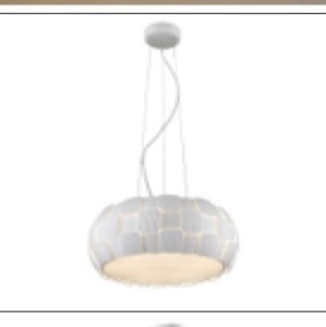 Impex Lighting Ceiling Light Pendant 4 Ceiling Light, Product Code PG241/06/WH, 2 x 24W (ES) Bulbs. Size Dia 54cm x H20cm, Weight 4.65kg. RRP &pound;344.00.
