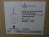 Impex Lighting Ceiling Light, Alexis 3LT Cage, Satin Nickle,Product Code LG19/28/03/SN, 3 x 40W (E27) Bulbs. Size Dia 25cm x H42cm, Weight 2kg. Bulbs Not Included. RRP &pound;150.00. - 2