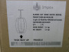 Impex Lighting Ceiling Light, Alexis 3LT Cage, Satin Nickle,Product Code LG19/28/03/SN, 3 x 40W (E27) Bulbs. Size Dia 25cm x H42cm, Weight 2kg. Bulbs Not Included. RRP &pound;150.00. - 3