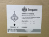 Impex Ceiling Light, GERDA 1LT Chrome, Product Code PG1702/01/CH, 1 x 60W (SES) Bulbs. Size Dia 28cm x H32cm, Weight 1.6kg. Bulb Not Included. RRP &pound;164.00 - 3