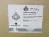 Impex Ceiling Light, GERDA 3LT Chrome, Product Code PG1702/03/CH, 3 x E14W Bulbs. Size Dia 28cm x H32cm, Weight 1.6kg. Bulb Not Included. RRP &pound;164.00. - 3