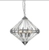 Impex Ceiling Light, GERDA 5LT Chrome, Product Code PG1702/05/CH, 5 x 60W (SES) Bulbs. Size Dia 46cm x H50cm, Weight 3kg. Bulbs Not Included. RRP &pound;298.00. - 2
