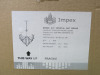 Impex Ceiling Light, EMMIE 5LT Crystal Antique Brass, Product Code CFH401091/05/AB, 5 X 28W (G9) Bulbs. Size Dia 46cm x H43CM, Weight 10kg. Bulbs Not Included. RRP &pound;659.00. - 2