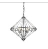 Impex Ceiling Light, GERDA 7LT Chrome, Product Code PG1702/07/CH, 7 x 60W (SES) Bulbs. Size Dia 55cm x H59cm, Weight 3.8kg. Bulbs Not Included. RRP &pound;353.00. - 2