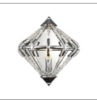 Impex Ceiling Light, GERDA 1LT Wall Chrome, Product Code PG1702/01/WB/CH, 1 x 60W (SES) Bulb. Size Dia 28cm x H30cm, Weight 1.5kg. Bulb Not Included. RRP &pound;164.00. - 2