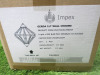Impex Ceiling Light, GERDA 1LT Wall Chrome, Product Code PG1702/01/WB/CH, 1 x 60W (SES) Bulb. Size Dia 28cm x H30cm, Weight 1.5kg. Bulb Not Included. RRP &pound;164.00. - 3