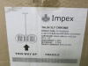 Impex Ceiling Light, TALIN 3LT Chrome, Product Code CF1703/03/CH, 3 x 40W (ES) Bulbs. Size Dia 54cm x H24cm, Weight 3.25kg. Bulb Not Included. RRP &pound;311.00. - 8