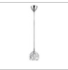 Impex Ceiling Light, Pendant Fitting, Clear 1LT Chrome, Product Code CFH1704/01/CH, 1 x 33W (G9) Bulb. Size Dia 12cm x H15cm, Weight 1.1kg. Bulb Not Included. RRP &pound;68.00. - 2