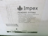Impex Ceiling Light, Chrome Clear K9 Crystal, Product Code CFH1131/06/CLR/CH, 6 x 33W (G9) Bulbs. Size Dia 55cm x H14cm, Weight 9kg. Bulb not Included. RRP &pound;593.00. - 2
