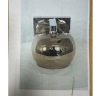 Impex Wall Light, Circular Smoked Chrome, Product Code WL9676. Bulb not Included. RRP &pound;75.00.