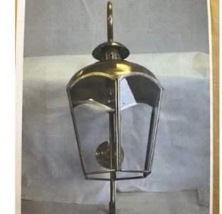 Impex Wall Light, Polished Lantern, Product Code WL9303. Bulb not Included. RRP &pound;70.00.
