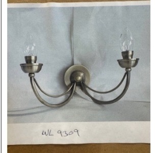 Impex Wall Light, Traditional Twin, Product Code WL9309. Bulb not Included. RRP &pound;60.00.