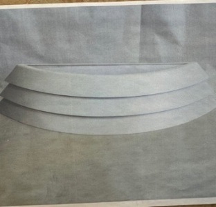 Impex Wall Light, White 3 Tiered, Product Code WL9302. Bulb not Included. RRP &pound;70.00.