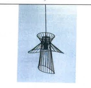 Impex Ceiling Light, Black Wired Cage, Product Code IL8788. Bulb not Included. RRP &pound;95.00.