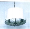 Impex Ceiling Light, White & Chrome Shade, Product Code IL8796. Bulb not Included. RRP &pound;150.00. - 2