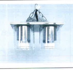 Impex Ceiling Light, 4 Glass on Chrome Plate, Product Code IL8908. Bulb not Included. RRP &pound;190.00.
