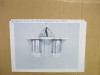 Impex Ceiling Light, 4 Glass on Chrome Plate, Product Code IL8908. Bulb not Included. RRP &pound;190.00. - 2