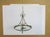 Impex Ceiling Light, 3-Branch Brass Pendant, Product Code IL0002. Bulb not Included. RRP &pound;170.00. - 2