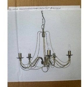 Impex Ceiling Light, Multi-Arm Chandelier, Product Code IL0001. Bulb not Included. RRP &pound;260.00.