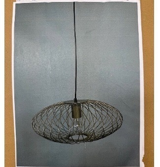 Impex Ceiling Light, Gold Wired Cage, Product Code IL0026. Bulb not Included. RRP &pound;85.00