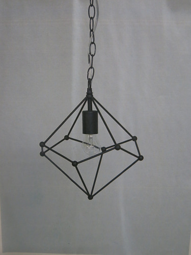 Impex Ceiling Light, Black Pendant, Product Code IL0017. Bulb not Included. RRP &pound;85.00.