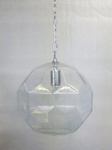 Impex Ceiling Light, Clear Hexagonal, Product Code IL0027. Bulb not Included. RRP &pound;90.00