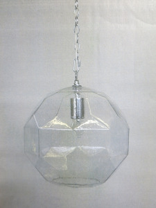 Impex Ceiling Light, Clear Hexagonal, Product Code IL0027. Bulb not Included. RRP &pound;90.00