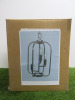 Impex Ceiling Light, Triple Light Chrome Cage, Product Code IL0016. Bulb not Included. RRP &pound;110.00. - 3