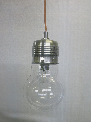 Impex Ceiling Light, Chrome & Glass Bulb, Product Code IL0012. Bulb not Included. RRP &pound;95.00.