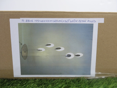 Impex Ceiling Light, 5 Tier Pendant, Product Code IL8808. Bulb not Included. RRP &pound;195.00.