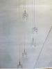 Impex Ceiling Light, 5 Hanging Glass Shades, Product Code IL0014. Bulb not Included. RRP &pound;250.00.
