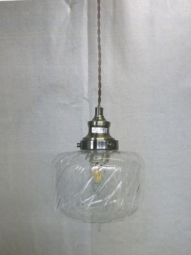 Impex Ceiling Light, Curved Glass & Chrome, Product Code IL0004. Bulb not Included. RRP &pound;95.00.