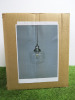 Impex Ceiling Light, Curved Glass & Chrome, Product Code IL0004. Bulb not Included. RRP &pound;95.00. - 3