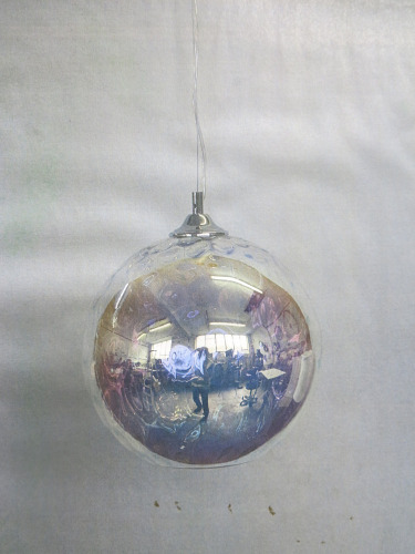Impex Ceiling Light, Chrome & Glass Sphere, Product Code IL0023. Bulb not Included. RRP &pound;95.00.