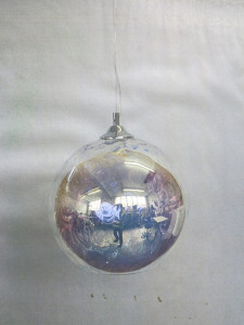 Impex Ceiling Light, Chrome & Glass Sphere, Product Code IL0023. Bulb not Included. RRP &pound;95.00.